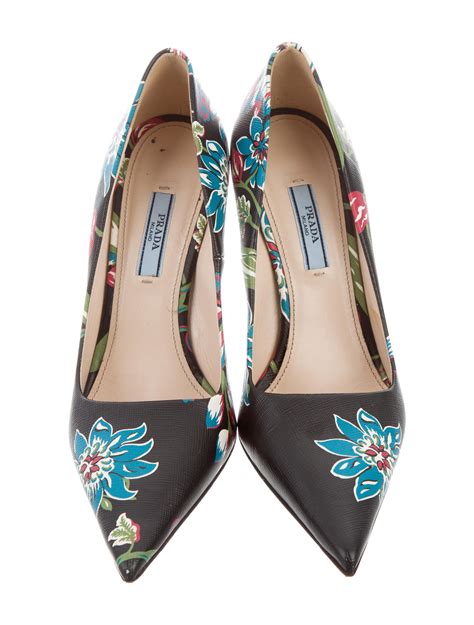 prada 3d flower heels|prada heels for sale.